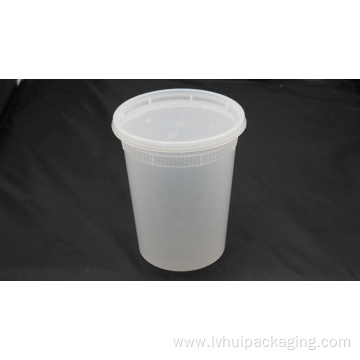 32oz PP Soup mugs with disposable lid